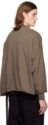 Rick Owens Drkshdw Gray Crater Sweatshirt