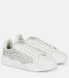 Alaïa Lazer-cut leather sneakers