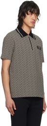 Balmain Black Monogram Polo