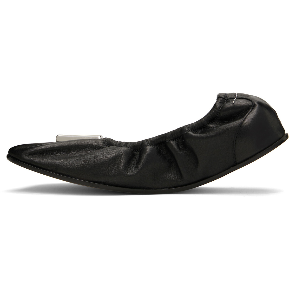 MM6 Maison Margiela Black Numeric Anatomic Ballerina Flats