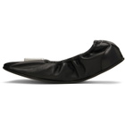 MM6 Maison Margiela Black Numeric Anatomic Ballerina Flats