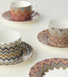 Missoni Zig Zag Jarris set of 2 teacups and saucers