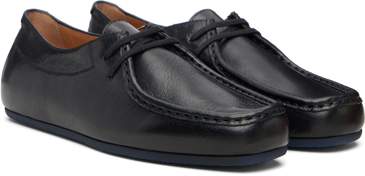 Jil Sander Black Hood Lace-Up Derbys