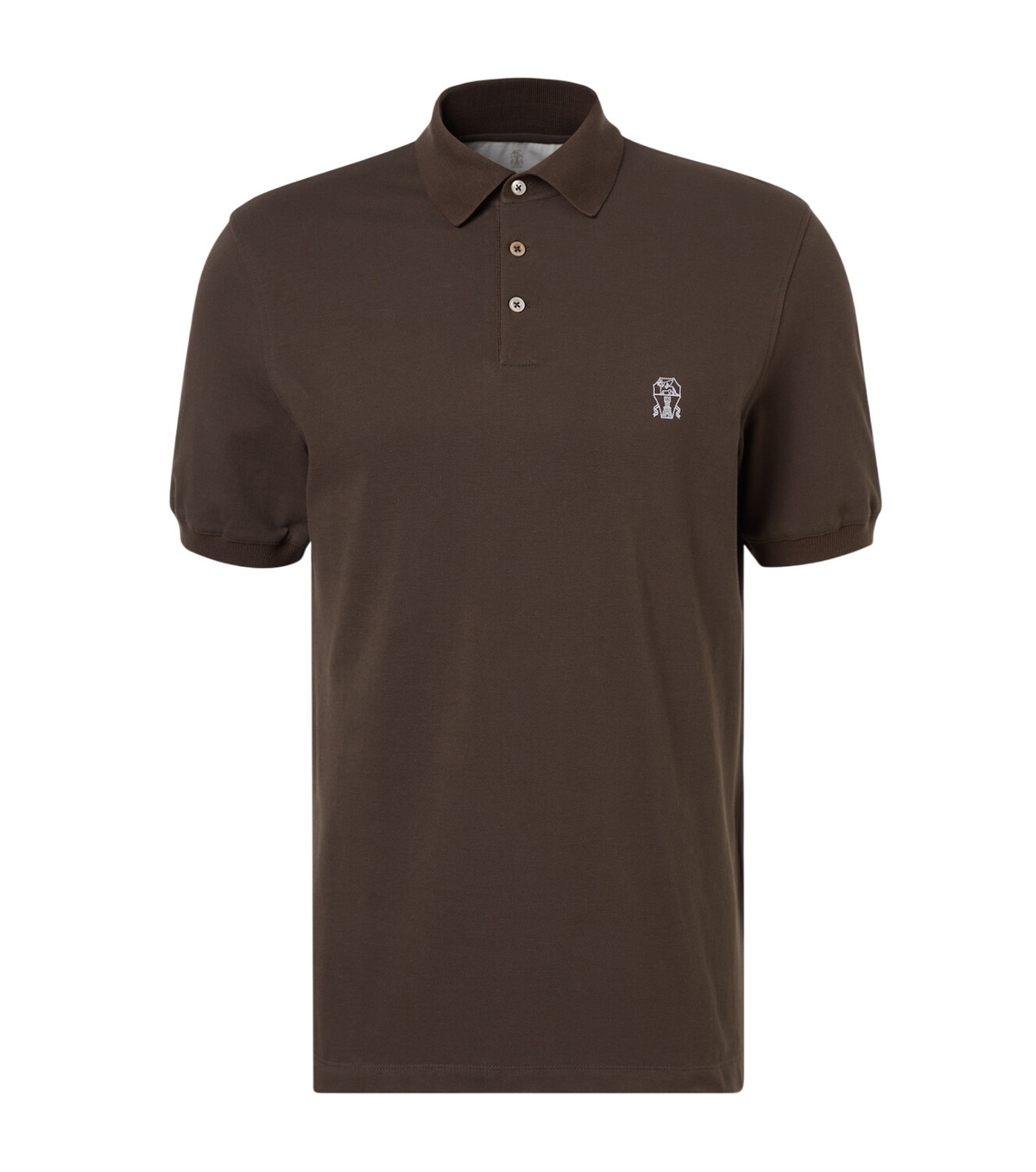 Brunello Cucinelli - Ribbed-knit polo shirt Brunello Cucinelli Brunello Cucinelli - Ribbed-knit polo shirt Brunello Cucinelli