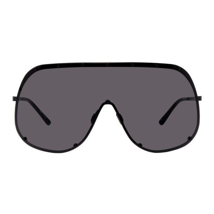 Photo: Rick Owens Black Larry Shield Sunglasses