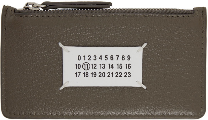 Photo: Maison Margiela Taupe Zip Card Holder