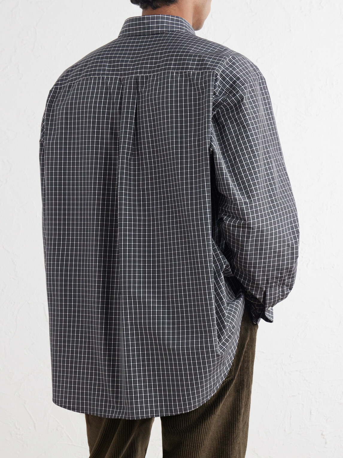 LOEWE - Loewe Logo-Embroidered Checked Shirt - Gray