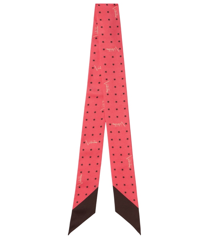 Photo: Valentino Printed silk twill scarf