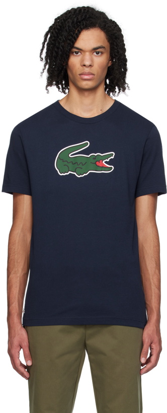 Photo: Lacoste Navy Croc Print T-Shirt