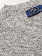 Polo Ralph Lauren - Logo-Embroidered Wool-Blend Sweater - Gray