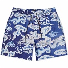 Maharishi Men's Cloud Dragon Swim Shorts in Blue
