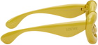 LOEWE Yellow Inflated Cateye Sunglasses