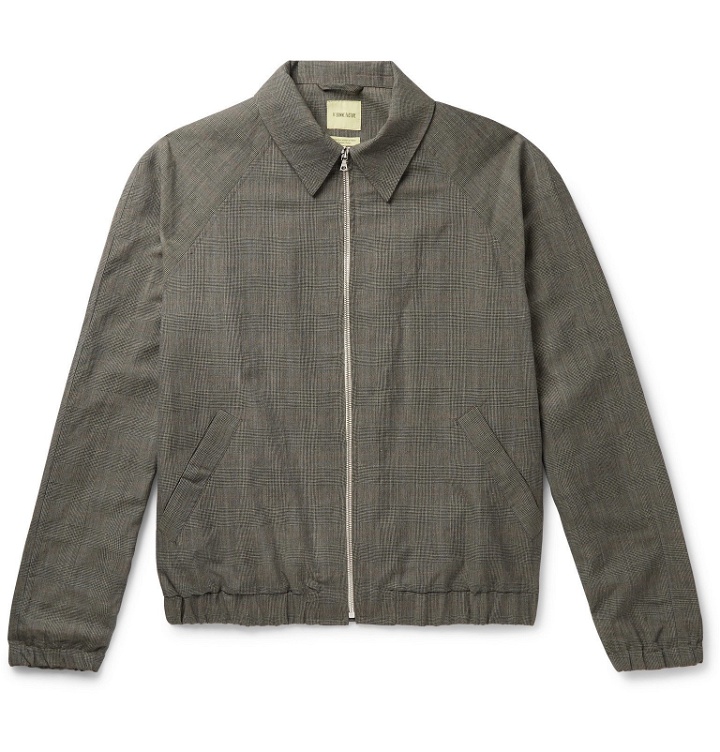 Photo: De Bonne Facture - Virgin Wool and Linen-Blend Blouson Jacket - Gray