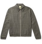 De Bonne Facture - Virgin Wool and Linen-Blend Blouson Jacket - Gray