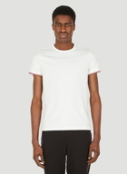 Tricolour Cuff T-Shirt in White