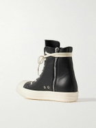 Rick Owens - Leather High-Top Sneakers - Black