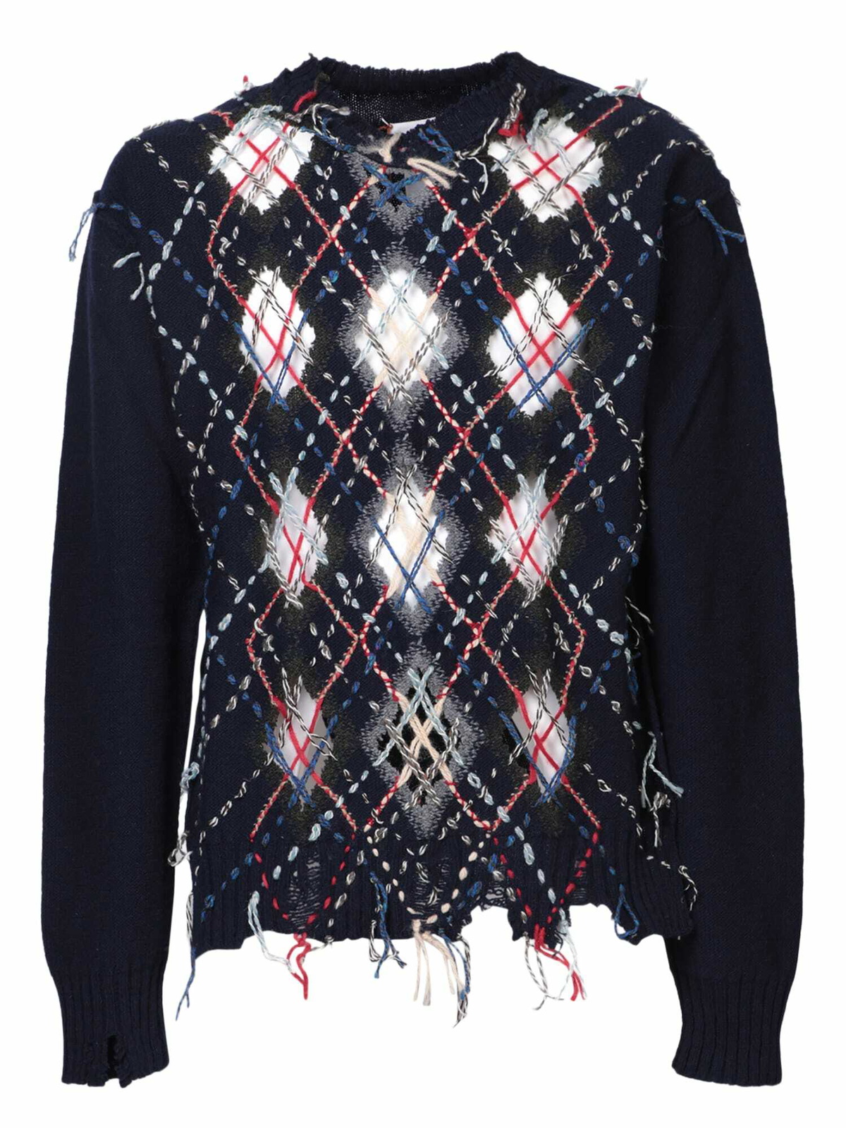 Maison Margiela - Ribbed Cotton and Wool-Blend Zip-Up