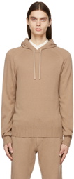 TOM FORD Tan Cashmere Seamless Hoodie