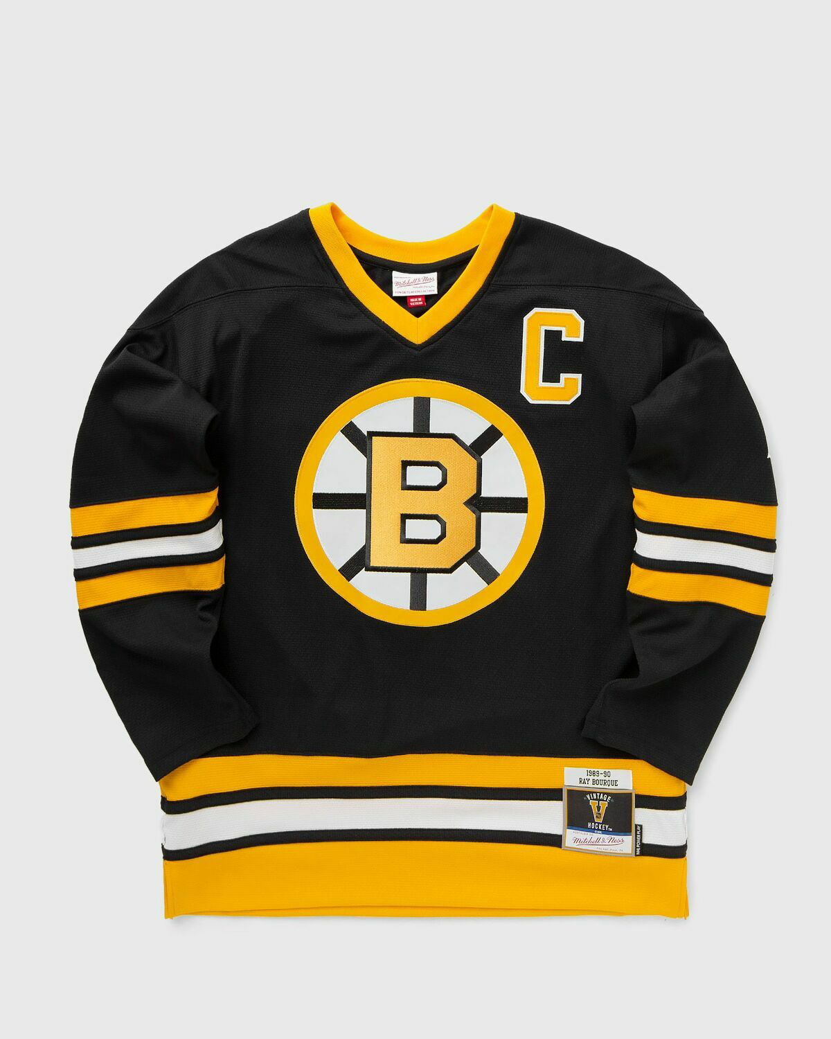 売れ筋商品|||ミッチェル&ネス Tシャツ トップス レディース Men's Ray Bourque White Boston Bruins Captain Patch 1989/90 Blue Line Player Jersey White Men's Mitchell & Ness Ray Bourque White Boston Bruins