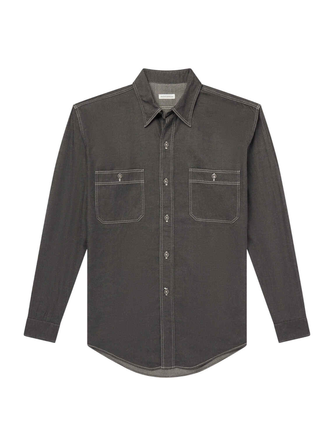 Kaptain Sunshine - Work Suvin Cotton and Hemp-Blend Shirt - Black