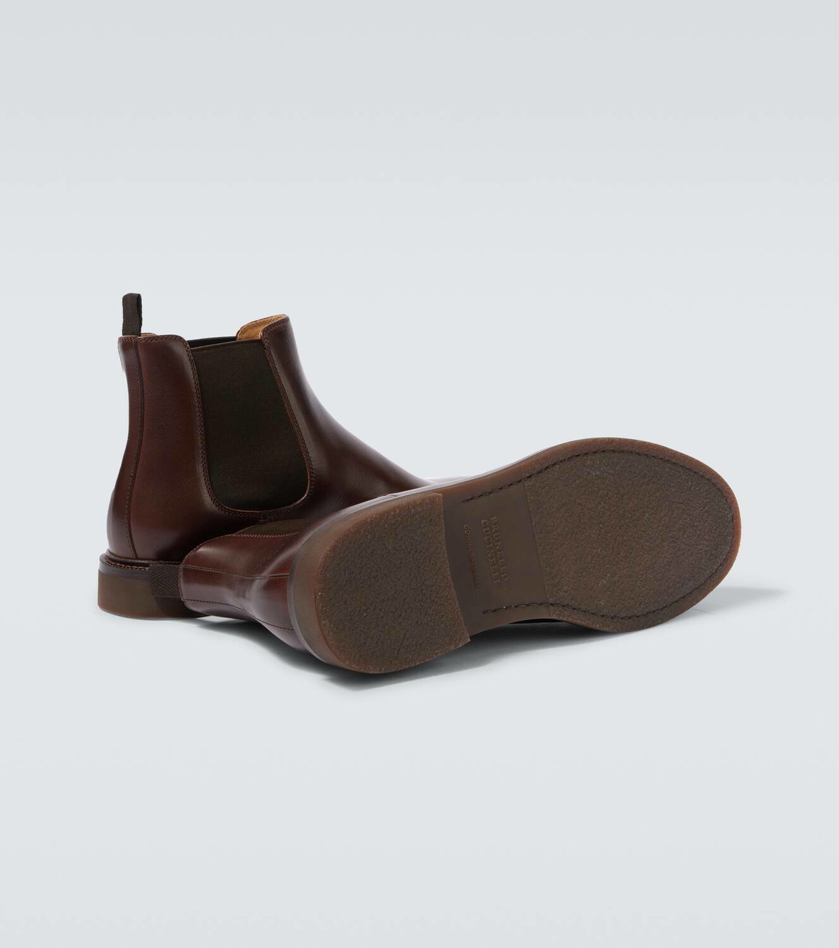 Brunello Cucinelli Leather Chelsea boots