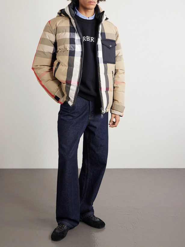 Photo: Burberry - Reversible Quilted Checked Shell Hooded Down Jacket - Neutrals