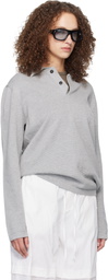 Stone Island Gray 5100024 Micro Stitch Soft Organic Cotton Polo