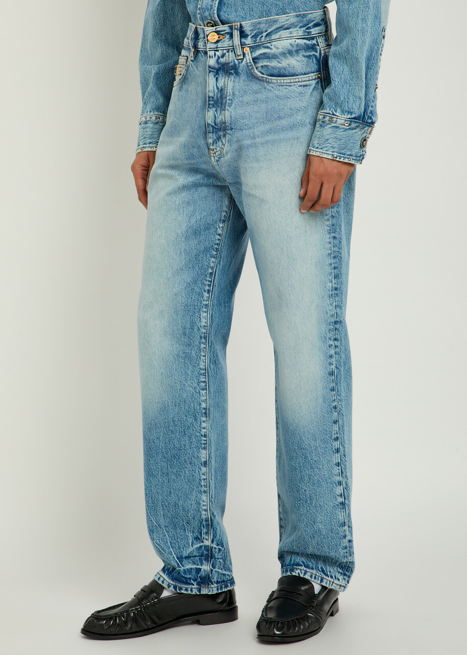 Versace Straight-leg Jeans Light Blue