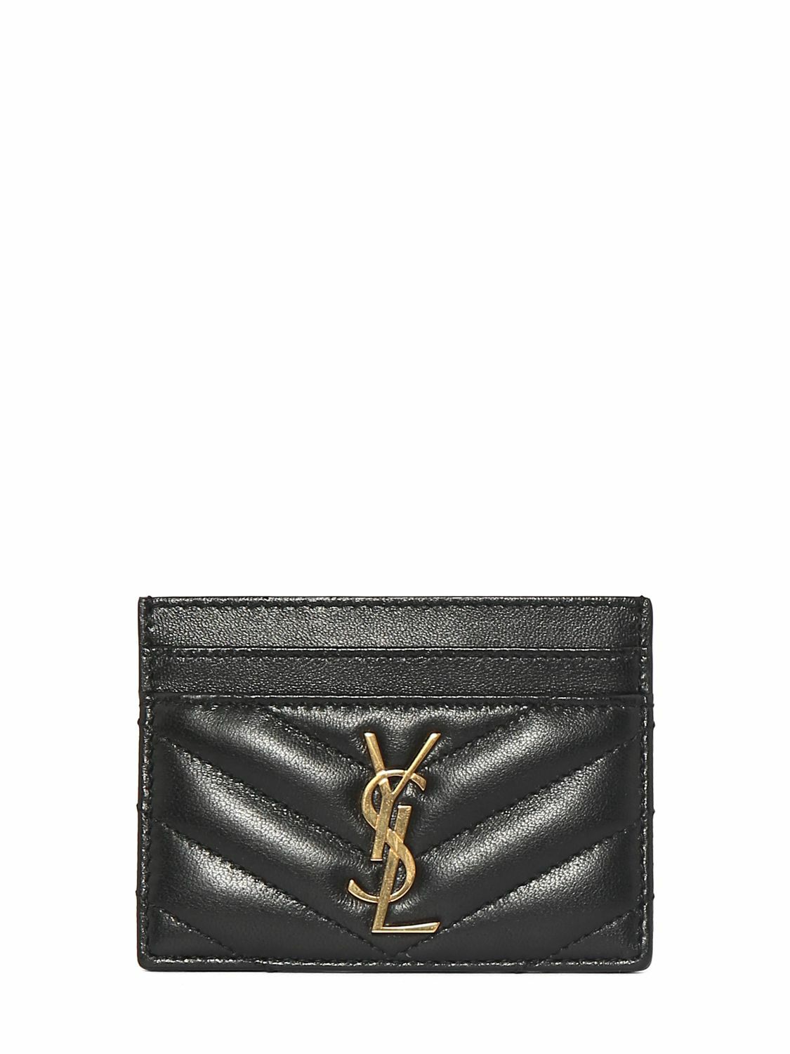 Matelassé leather Cardholder