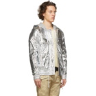 Balmain Silver Metallic Jacket