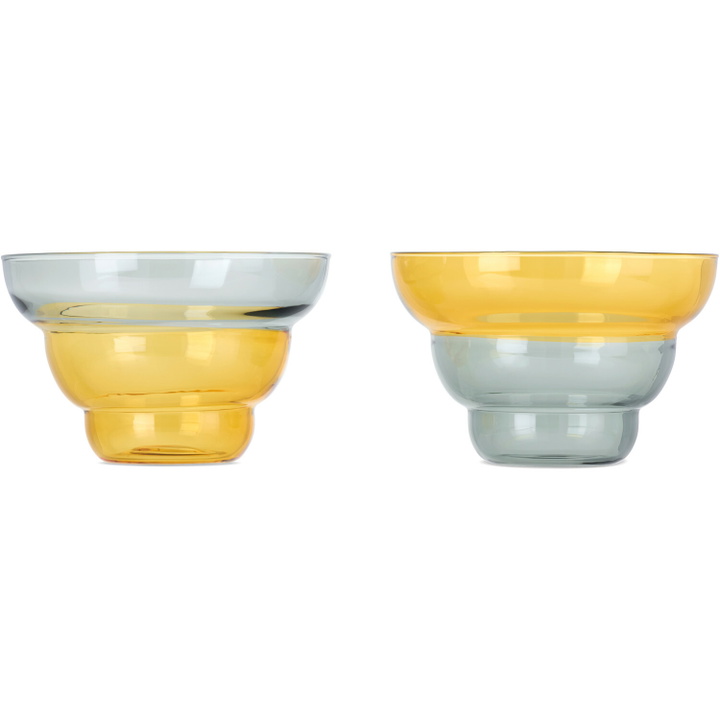 Photo: POLSPOTTEN Yellow & Gray Mizu Kiri Snack Bowl Set