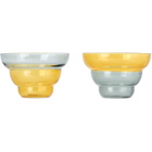 POLSPOTTEN Yellow & Gray Mizu Kiri Snack Bowl Set