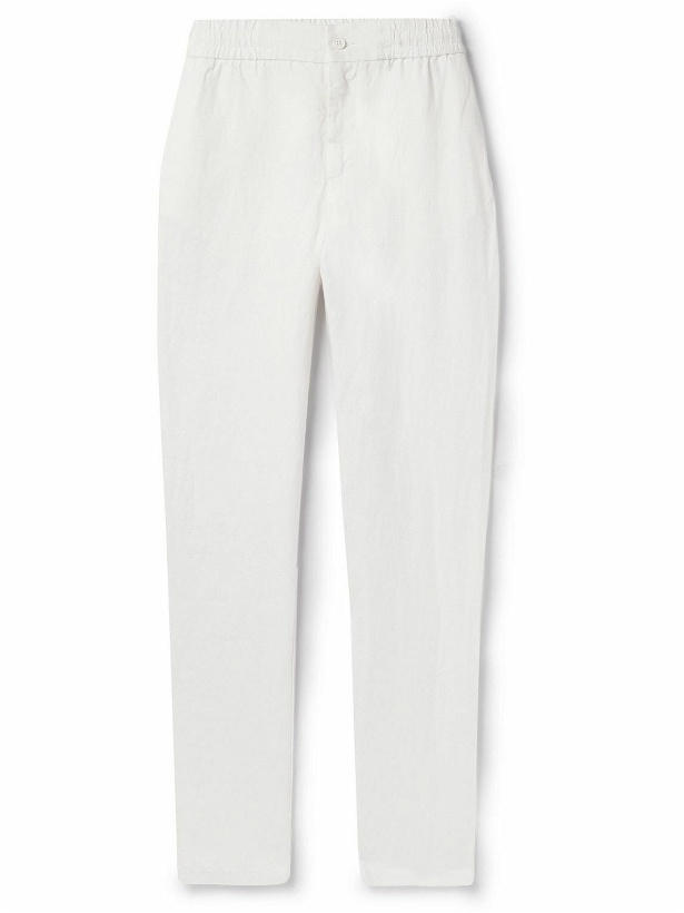 Photo: Orlebar Brown - Cornell Straight-Leg Washed Linen Trousers - White