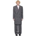 Juun.J Grey Wool Coat