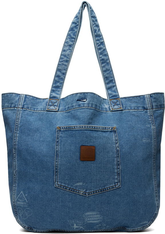 Photo: Carhartt Work In Progress Blue Stamp Tote