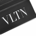 Valentino Men's VLTN Logo Card Holder in Black/White