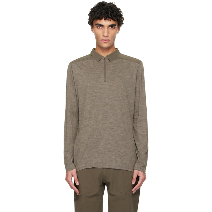 Photo: Veilance Taupe Frame LS Polo