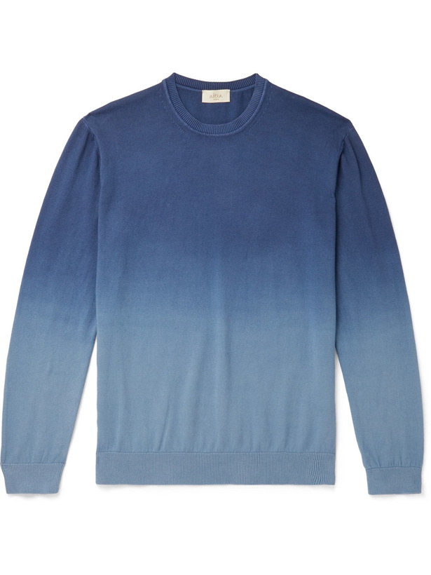 Photo: ALTEA - Dégradé Cotton Sweater - Blue