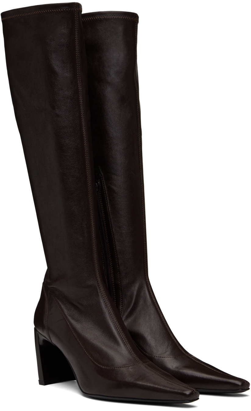 KNWLS Brown Serpent Tall Boots