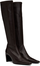 KNWLS Brown Serpent Tall Boots
