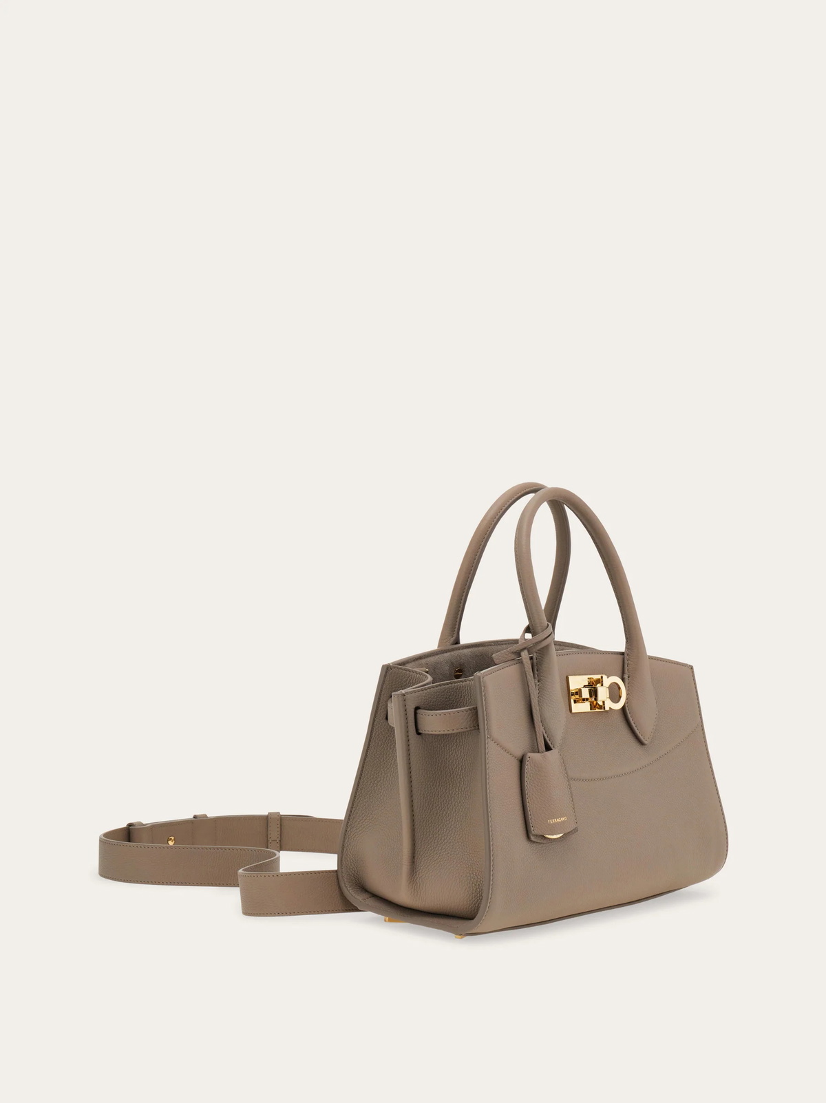 Ferragamo Womens New Ferragamo Studio Soft bag (M) in Beige