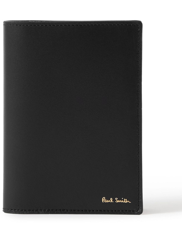 Photo: Paul Smith - Logo-Print Textured-Leather Passport Cover