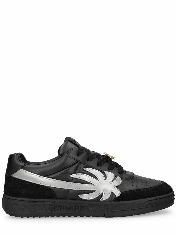 Photo: PALM ANGELS - Palm Beach Leather Sneakers