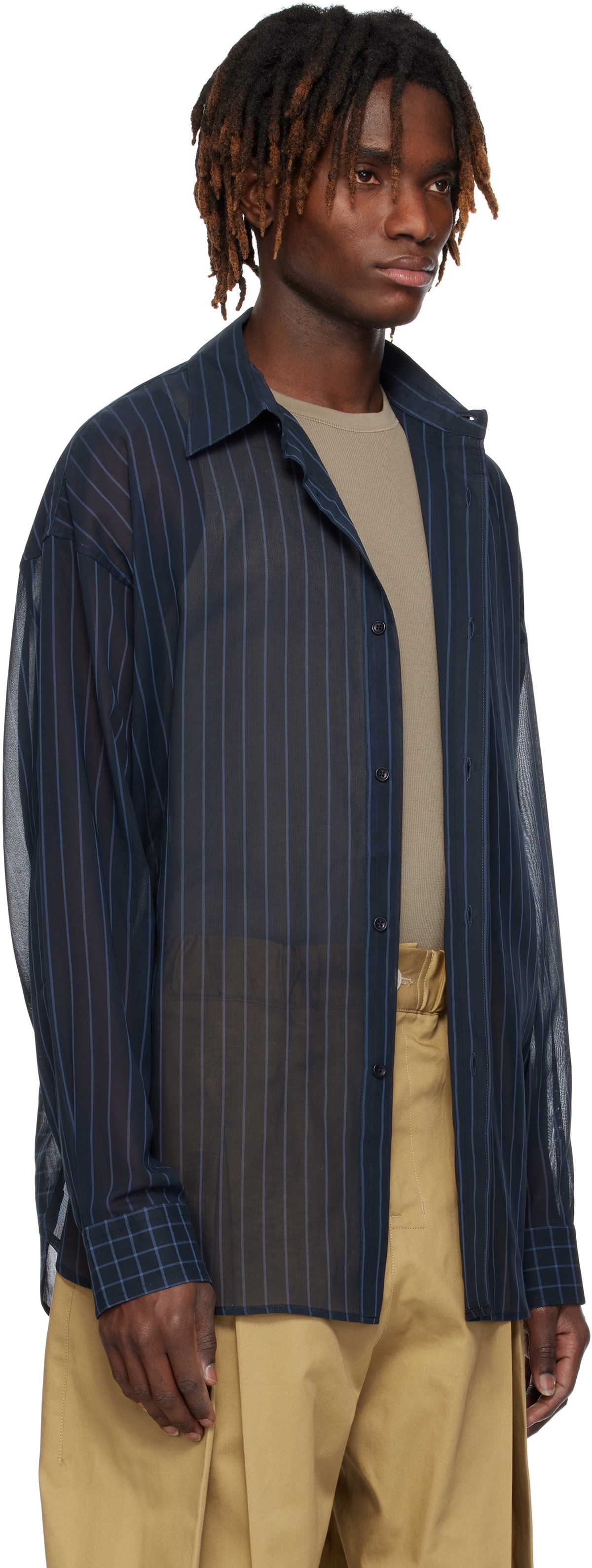SAGE NATION Navy Chisholm Shirt SAGE NATION