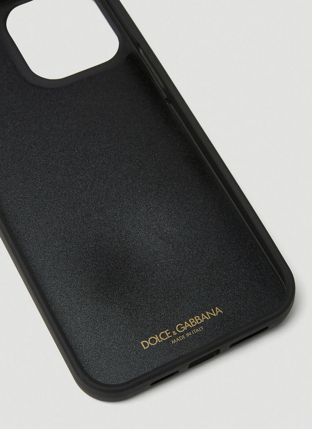 Logo iPhone 13 Pro Max Phone Case in Black Dolce & Gabbana