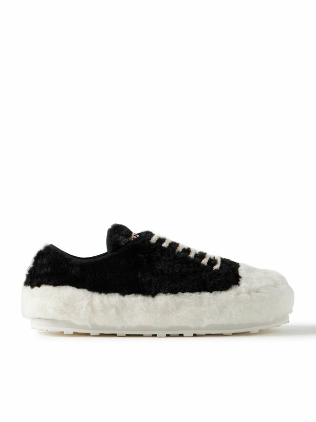 Photo: Marni - Faux Fur Sneakers - Black