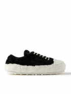 Marni - Faux Fur Sneakers - Black