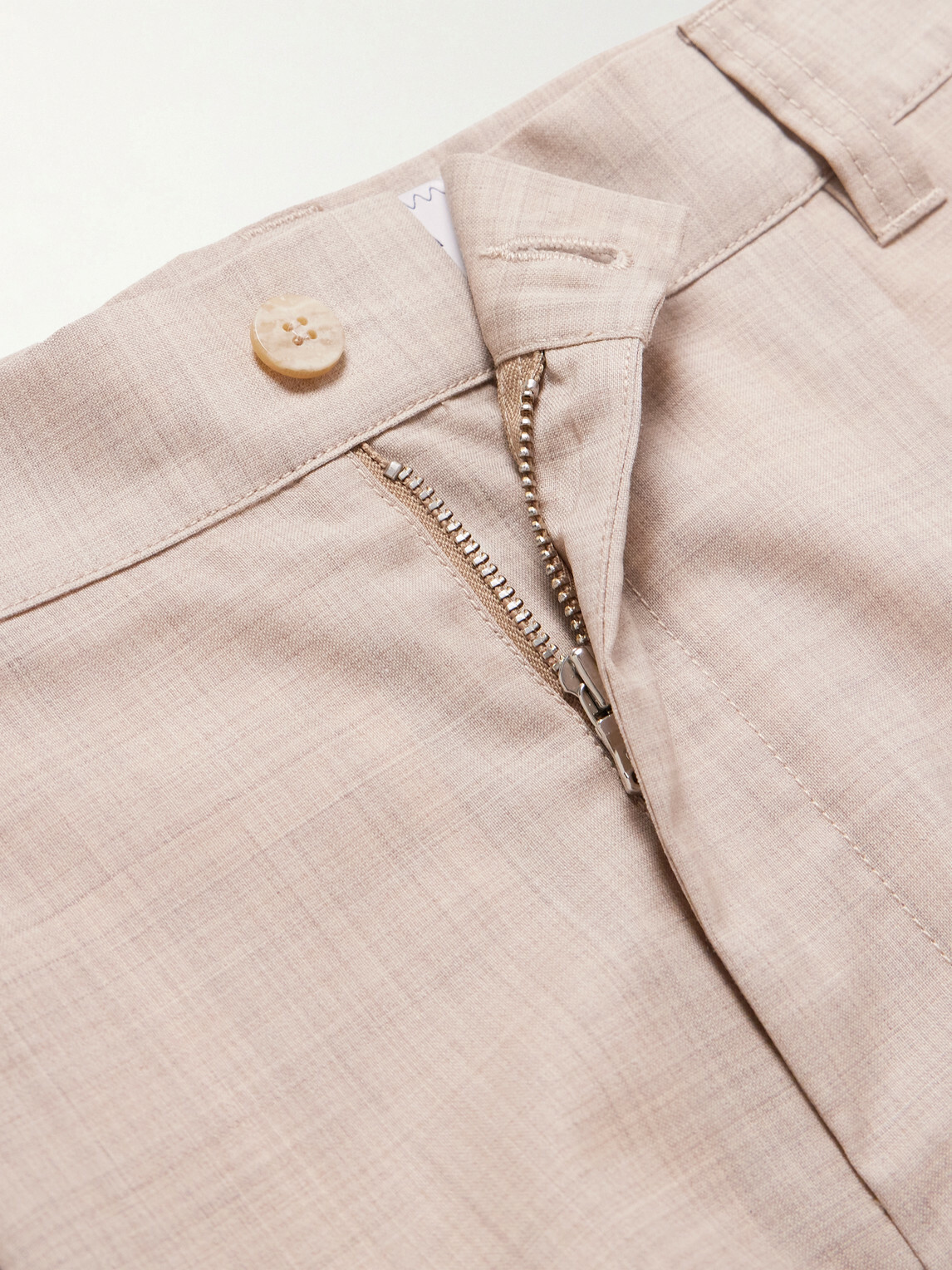 Frescobol Carioca - Serano Pleated Wool Shorts - Neutrals
