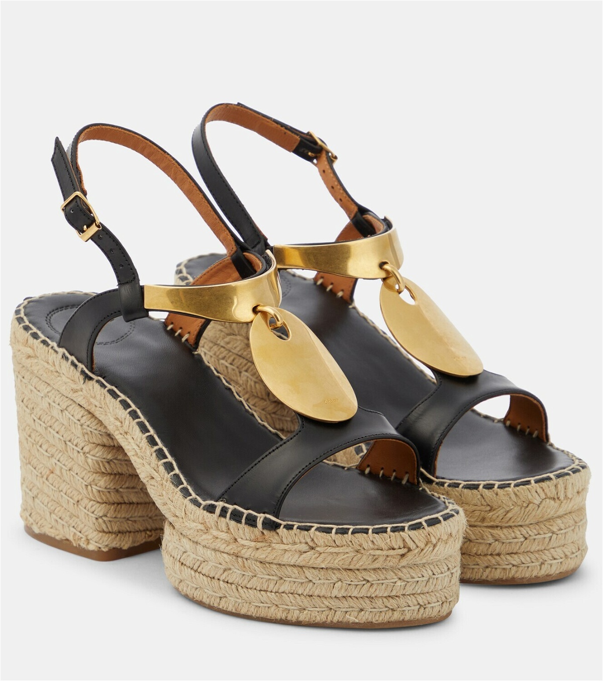 Share 190+ chloe leather wedge sandals super hot