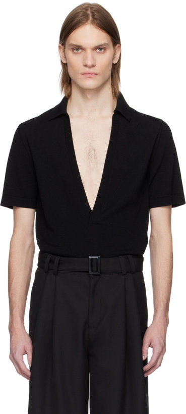 Photo: LGN Louis Gabriel Nouchi Black Polo Noir Sweater